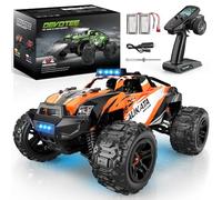 Dromlag Coche Teledirigido 36KM/H, 1:18 4WD Offroad RC Coche Monster Truck con 2 Baterías, 2.4GHZ Coche Radiocontrol Juguete Regalo para Niños Adultos