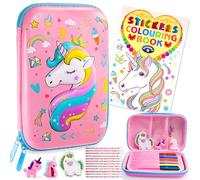 Dromlag Regalo Niña 3-10 Años, Estuche Pinturas Unicornio Juguetes Niñas 3-7 Años, Kit Manualidades Niños Regalos Cumpleaños Niños Colegio Regalo Navidad