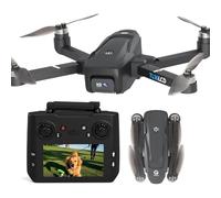 Dron con Cámara 4K para Adultos Drone GPS con Mando LCD Follow Me Retorno Automático Transmisión 5G Largo Alcance Mini Quadricóptero RC para Principiantes Despegue Aterrizaje Un Botón Regalos Adultos