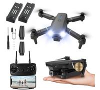 Dron con Camara 720p y 3 Modos de Potencia. Dron para Principiantes con 2 Baterías y 20 Minutos de Vuelo. Drone con Fácil Manejo desde App Gratis. Dron para Niños y Adultos Fácil de Volar con Giros 3D