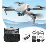 Dron con cámara FPV HD de 1080p, control remoto, juguetes, regalos para niños y niñas, altura: gris