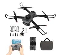 Dron Cuadricóptero Plegable, K6 4K HD 50x Zoom FPV Drones con Cámara Dron de Cuatro Vías para Evitar Obstáculos Mini Dron con Estuche de Transporte, Altura de Desplazamiento