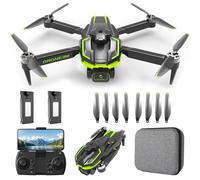 Dron para Niños con Camara 1080P, Drone FPV para Principiantes Motor Brushless con 38 min de Vuelo/Altitud Retención/3D Flip, Juguetes Regalo para Niños (Black)