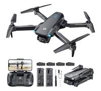 Dron plegable Holy Stone HS290 con cámara FPV HD de 1080P, cuadricóptero RC con flujo óptico, control por aplicación, 3 velocidades, 2 baterías modulares, regalo de juguete cristiano para niños, C0