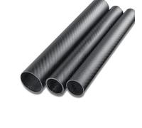 Drone Accessories Tubo de fibra de carbono 3K de 500 mm de largo, for 2 unidades, de sarga mate, ideal for accesorios de control remoto de bricolaje, piezas for drones y aviones modelo RC.(12x10x500mm
