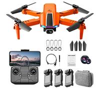 Drone con cámara Dual 4K HD, S65 RC Quadcopter Plegable para Principiantes Adultos, Retorno Inteligente GPS, 2.4GHz FPV en Vivo, Tiempo de Vuelo Largo