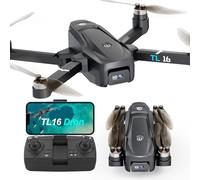 Drone con Cámara Motor sin Escobillas Adulto Principiante Drone 2 Cámara FPV RC Quadcopter Plegable Eléctrico Ajustable 1080P Drone Control APP 3D Flip Fácil de Volar Juguetes