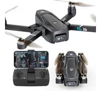 Drone con Cámara Motor sin Escobillas Adulto Principiante Drone 2 Cámara FPV RC Quadcopter Plegable Eléctrico Ajustable 1080P Drone Control APP 3D Flip Fácil de Volar Juguetes TL16 UAV