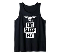 Drone Eat Sleep Fly Camiseta sin Mangas