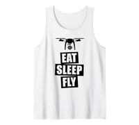 Drone Eat Sleep Fly Camiseta sin Mangas