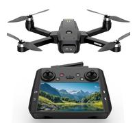 Drone GPS con Camara 4K para Adulto Principiante,Pantalla 4.5" LCD HD,Tarjeta SD de 32GB Profesional Drone Follow Me con Seguimiento Automatico,Vuelo Circular Posicionamiento Óptico,3 Velocidades