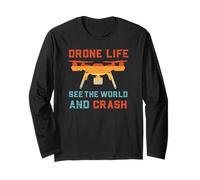 Drone Life Ver El Mundo Y Chocar | Drone Divertido Manga Larga