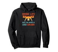 Drone Life Ver El Mundo Y Chocar | Drone Divertido Sudadera con Capucha