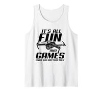 Drone Pilot It's All Fun and Games FPV Quadcopter Drones Camiseta sin Mangas