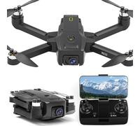 Drone Profesional con GPS y Camara 4k Adulto,Quadcopter Drone FPV Larga Distancia Plegables,Auto Drone con Retorno Drone Follow Me Vuelo Círculo Retorno Batería Baja Modo Sin Cabeza,Menos 249g