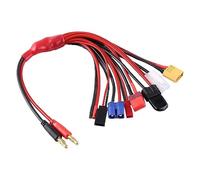DronePost Cable de Carga Multipropósito, 8 en 1 Lipo Batería Multi Carga Enchufe Convert Cable Line para Cargador IMAX B6