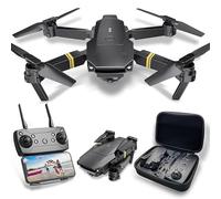 Drones con Camara 4K 1080P Adultos, Dron para Adultos/Niños 1080P Quadcopter RC Drones Plegable, Vídeo en directo con drones FPV, Aterriza con Un Clic, 3D Flip, 3 Baterías (Oscuro-0318)