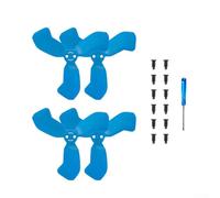 Drones Cuchillas de hélice para DJI NEO 2, paquete de 4 cuchillas de remo de repuesto con tornillos y destornillador, material de PC, 4,9 x 4,9 x 0,6 cm (azul)