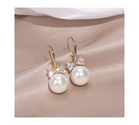 Drop Dangle For Women Cubic Zirconia Bowknot Bridal Wedding Pearl Jewelry Gifts High-End Earrings