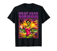 Drop Dead Gorgeous Summerween Humor Oscuro Adulto Glam Mujeres Camiseta