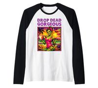 Drop Dead Gorgeous Summerween Humor Oscuro Adulto Glam Mujeres Camiseta Manga Raglan
