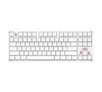 Drop Expression Series Togekey TKL Teclado mecánico - Interruptores lineales Gateron Yellow KS3 - Teclas PBT de Doble Disparo - Retroiluminación LED - Plata