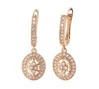 Drop for Women Hollow Flowers Bridal Wedding Jewelry High-End Earrings