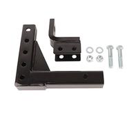 Drop Hitch Ball Mount Ajustable, 10in, 5000lbs Capacidad, Hierro Negro - Resistente y Versátil para Remolques y Vehículos con Receptor 2in