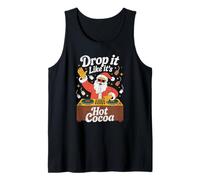 Drop It Like It's Hot Cocoa Funny DJ Santa Christmas Camiseta sin Mangas