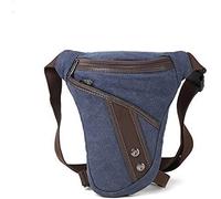 Drop Leg Bag Senderismo Riñonera, Riñonera de Nailon for Hombre, Bolso de Hombro Multifuncional for Montar en Motocicleta, cinturón for la Cadera, riñonera for Pierna(BLU)