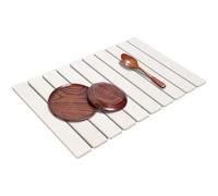 Drop Mat - Frame De Gourmet | Agua -Absorbing De Guijarros Gourmet | Platos Del Lavabo Para Drop De La Alfombra, Estera Rápida, Estera Absorbente, Cocina Del Café, Estera De Rodillo, Tap
