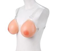Drop-Shaped Silicone Fake Breasts Gathering One-Piece Boobs Crossdressing Nipple Prosthetic Breast Simulation Crossdressers Transgender B-600g(A,600g)