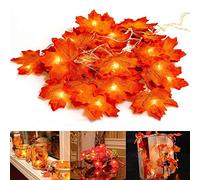 Drop Ship Fairy String Lights 10/20/30 LED Luz de hojas de arce Funciona con pilas para la decoración de la fiesta de Navidad en el hogar al aire libre, 1.5m 10led