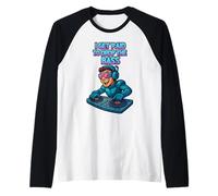Drop The Bass Profesión DJ Job Diseño Camiseta Manga Raglan