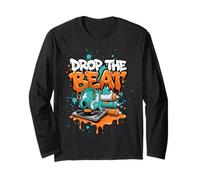 Drop The Beat Street Art DJ Auriculares de Vinilo para Tocadiscos Manga Larga