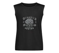 Dropkick Murphys Jolly Roger - Camiseta sin mangas para hombre, de algodón, color negro, Negro , M