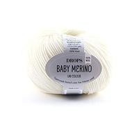 DROPS Baby Merino 02 UNI Blanco roto