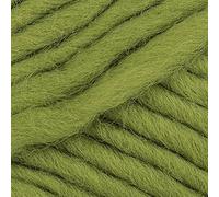 Drops Eskimo - Hilo de lana pura de una sola hebra, supervoluminoso, 1.8 onzas, 55 yardas por ovillo (29 verde amarillo)