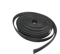 Dropship 1/5/10/50/M Funda Trenzada aislada Negra 4/6/8/10/12/14/20/25mm de Cable protección glándula Pet Apretada para organizar(12MM,5 Meters)