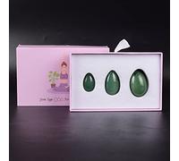 Dropshipping Yoni Huevo Bolas vaginales Aventurina Jade Ejercicios de huevo Estiramiento muscular vaginal Varita de masaje Kegel Piedra ejercitadora, huevo perforado con caja