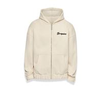 Dropsize Sudadera con cremallera 'Dream Without Fear' beige / negro moteado M beige / negro moteado