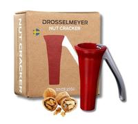 Drosselmeyer Cascanueces Profesional de Zinc - Cascanueces Ergonómico y Robusto para Todo Tipo de Nueces - Diseño Sueco Galardonado - Fácil de Usar y Limpiar - Ideal como Regalo Original de Cocina