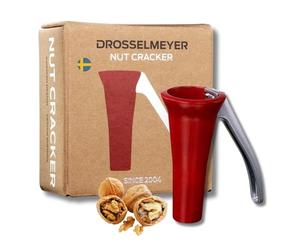Drosselmeyer Cascanueces Profesional de Zinc - Cascanueces Ergonómico y Robusto para Todo Tipo de Nueces - Diseño Sueco Galardonado - Fácil de Usar y Limpiar - Ideal como Regalo Original de Cocina