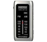 DRP-129 Radio analógica Am/FM, Auriculares incluidos, Ajuste Superbass, Pinza de sujeción extraíble.