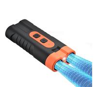 Drqzwp Antiladridos para Perros Ultrasonidos, Ahuyentador de Perros Ultrasonidos, con 2 Emisores Ultrasónicos de Rango de 50 pies y Luces LED Entrenador de Perros Portátil (Naranja)