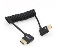 DRRI Cable trenzado HDMI 2.1 de 8K/60Hz 4K/120Hz para Sony FX3 FX30 A7R-V FS700U, Z Cam, Panasonic Lumix S5I S5iiX Camera BMPCC4K Atomos Ninja V / BM5 monitores en ángulo izquierdo y derecho en