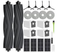 DrRobor Recambios para Dreame L10s Pro Ultra Heat/L10s Ultra Gen 2/X30 Ultra/L40 Ultra AE/Mova E30 Ultra, 2 Cepillos Principales 4 Bolsas para el Polvo 4 Filtros HEPA 4 Cepillos Laterales 4 Paños Mopa