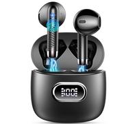 Drsaec Auriculares Inalámbricos Bluetooth 5.4, Auriculares Bluetooth Estéreo HiFi con 4 ENC Mic, Carga USB-C, 42H LED Display, In Ear Auriculare IP7 Impermeables