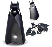 Drsn Estuche para Llaves, 2PCS Llavero Murciélago Cuero en Forma, Llavero de Cuero para Hombre con Motivo de Murciélago ara Varias Llaves de Automóvil o Motocicleta