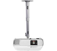 Drsn Soporte de Techo para Proyector, 35-60cm Adjustable - Carga Máx 3.5kg, Soporte de Techo/Pared para proyectores/CCTV/cámaras DVR, Color Blanco